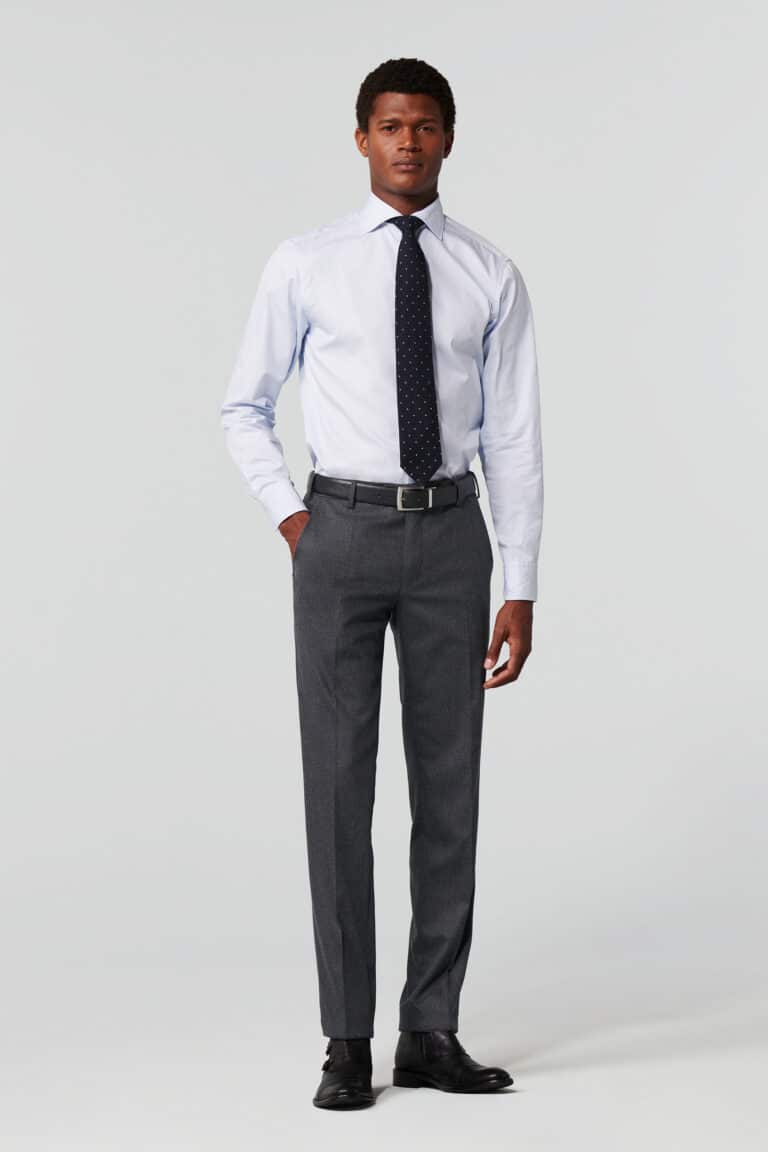 Mayer-Dunkelgraue Herren Hose-Elegante Waschbare Hose-Herbst Winter 2023